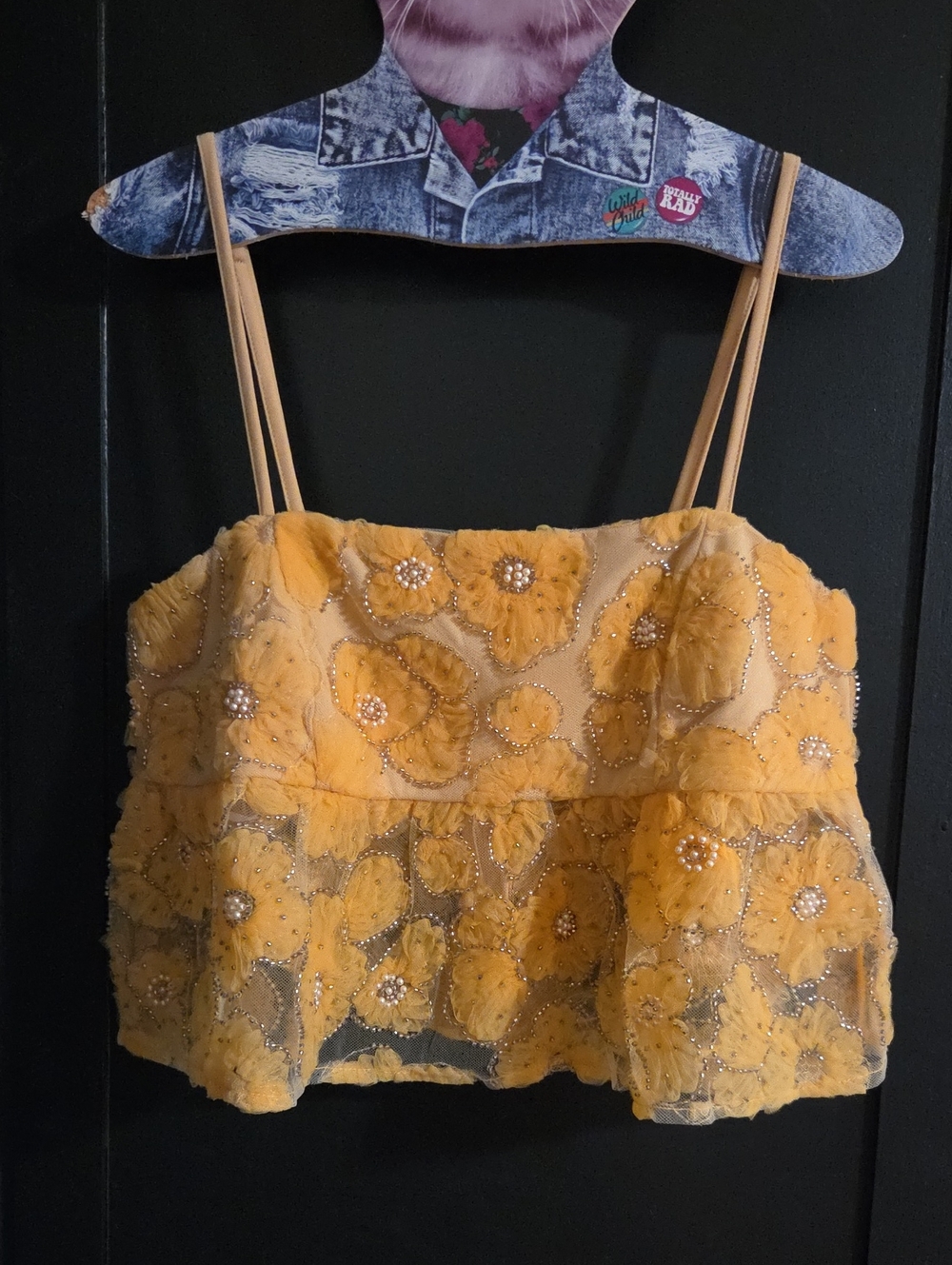 Lulu's Beaded Crop Top